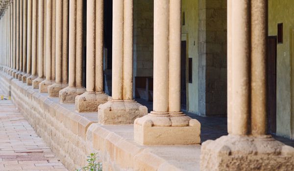 columnas del monasterio de pedralbes